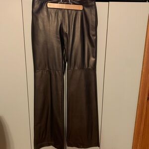 NWT Danier Leather Flare Pants size 10